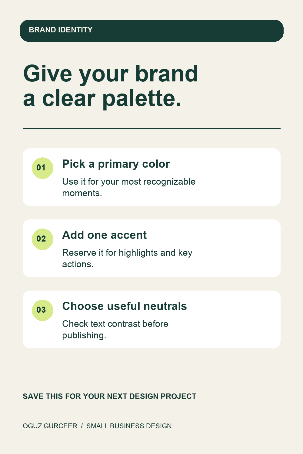 A guide to choosing primary, accent and neutral brand colors