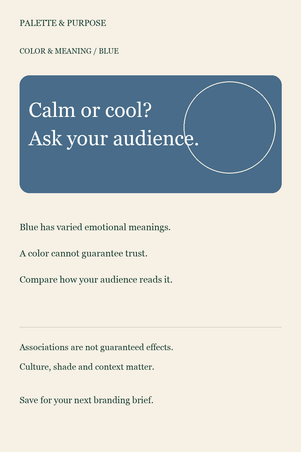 Blue in Branding — visual reference