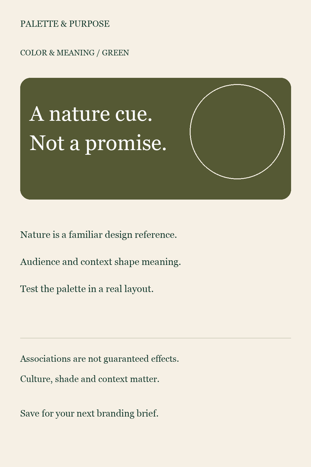Green in Branding — visual reference
