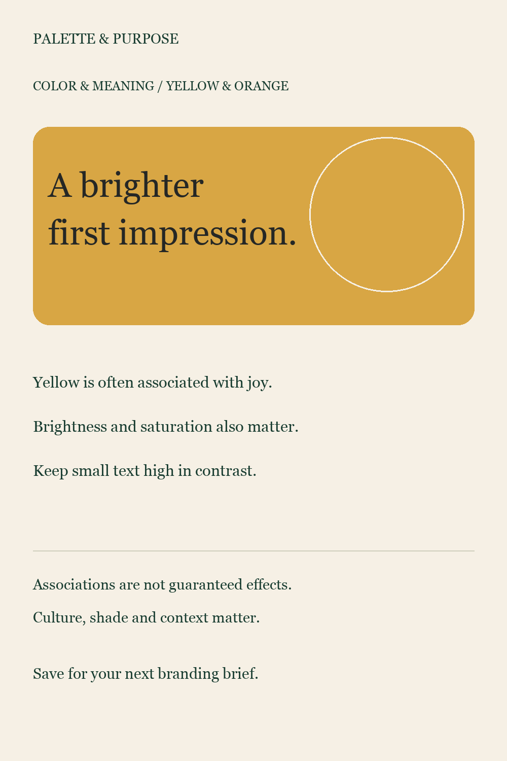 Yellow in Branding — visual reference
