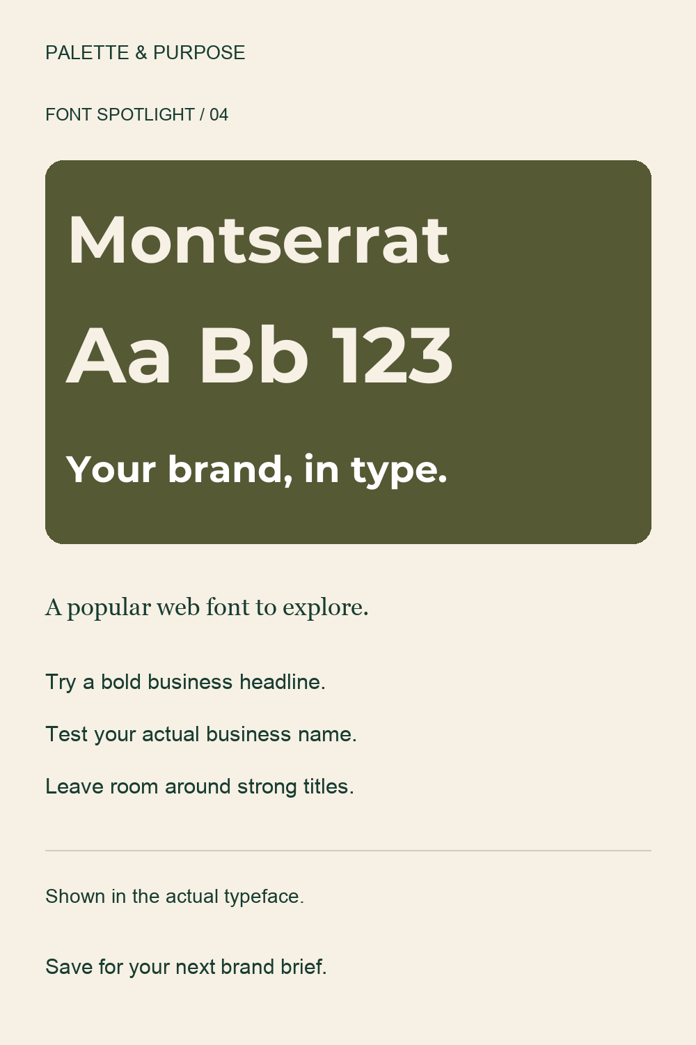 Montserrat Font: Typography Ideas for Small Business Branding — visual reference