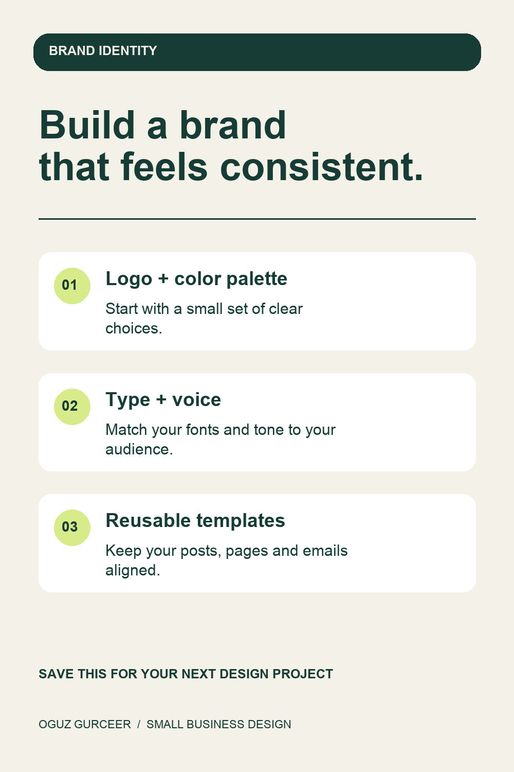 Small Business Brand Checklist — visual reference