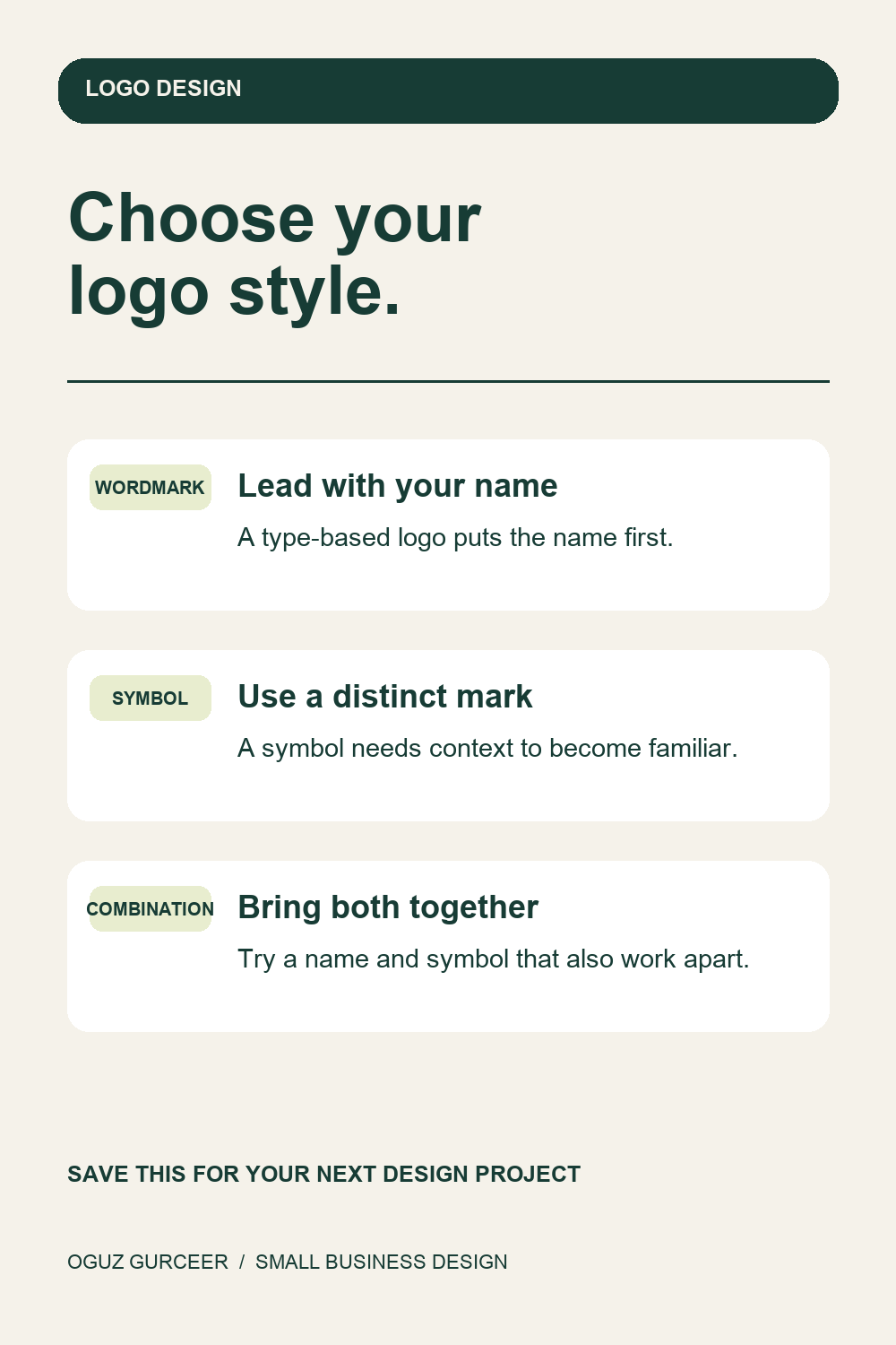 Wordmark vs Symbol: Choosing a Logo Style — visual reference