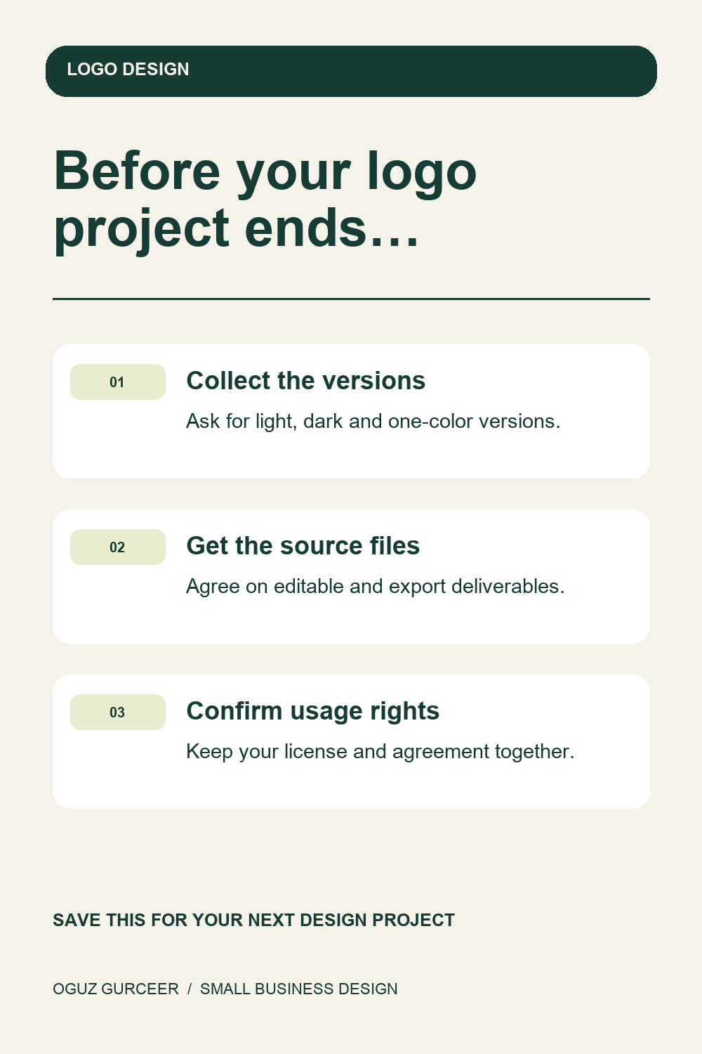 Logo Handover Checklist for Small Business Owners — visual reference