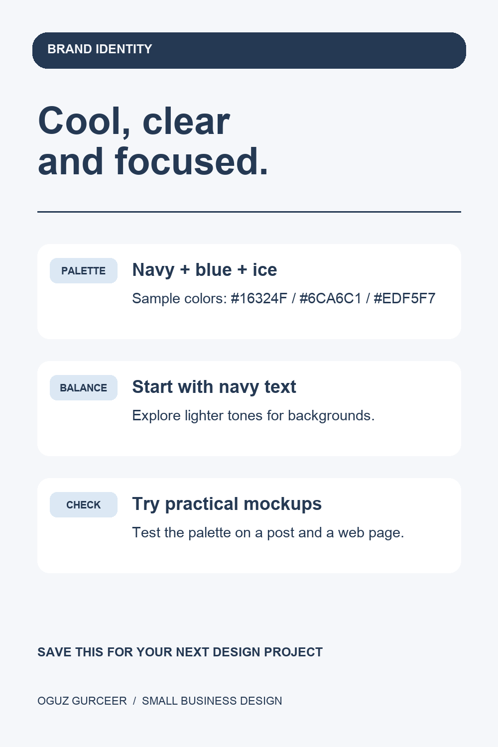 Cool Blue Brand Color Palette Inspiration — visual reference