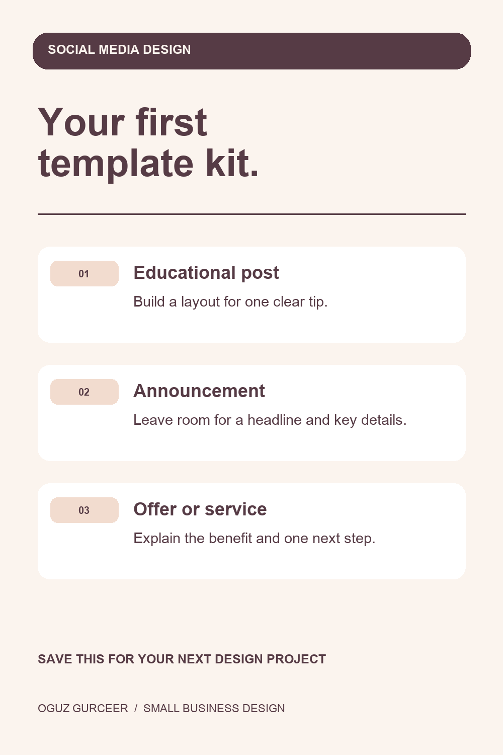 Social Media Template Kit: 3 Layouts to Start With — visual reference