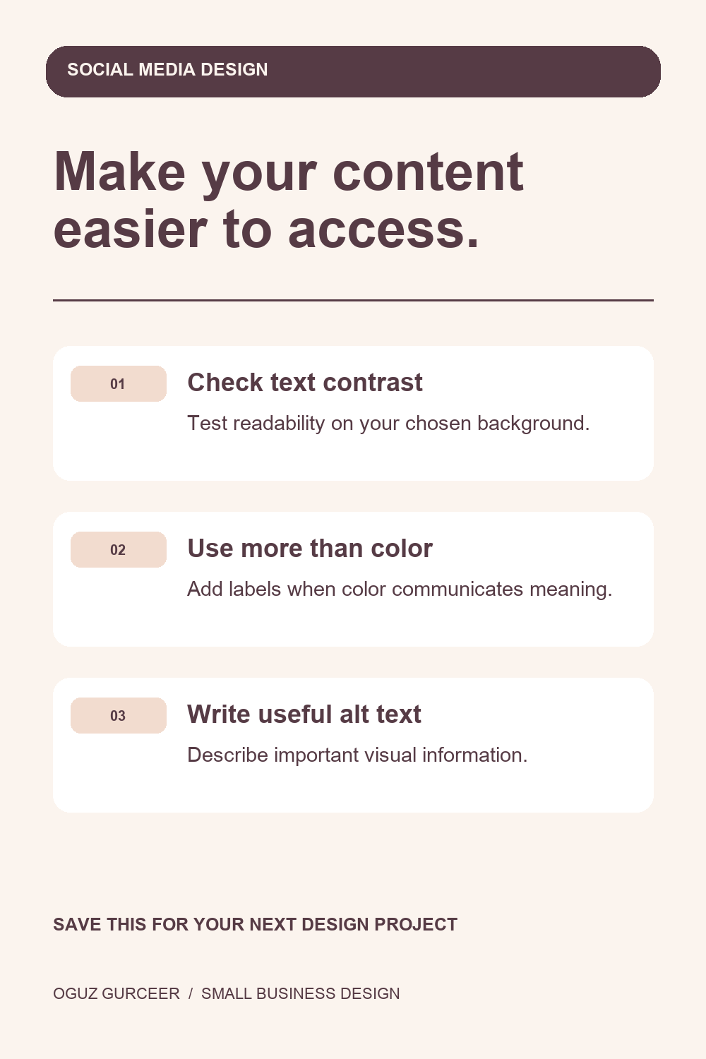 Social Media Accessibility: 3 Visual Design Checks — visual reference